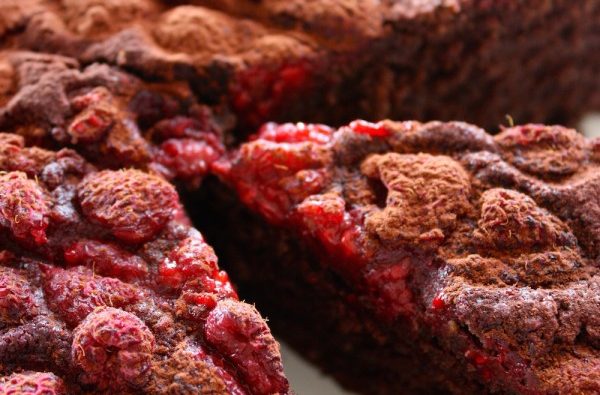 Easy One Bowl Chocolate Raspberry Cake