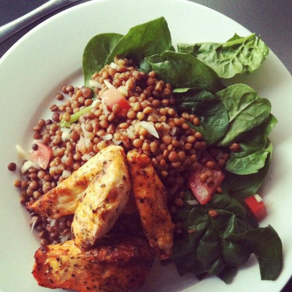 The Easiest Chicken and Lentils