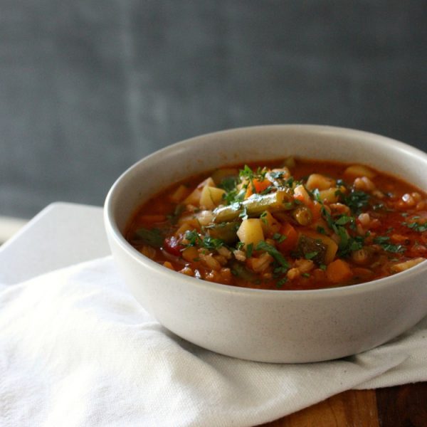 Lisaâ€™s Pasta Free Minestrone Soup